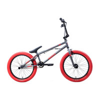 Велосипед Stark Madness BMX 3 темно-серый матовый/красный/красный рама: 20.5" (2025)