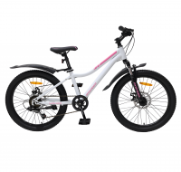 Велосипед Avenger C221DW 22" белый/розовый (2026)