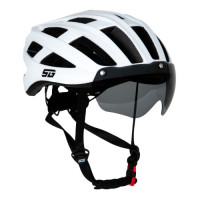 Шлем STG TS-33 с визором и фонарем, белый