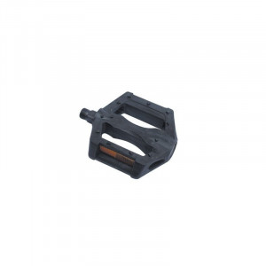 Педали Multibrand 00-170169 широкие, с отражателем, резьба 1/2&quot;, пластик, черный 