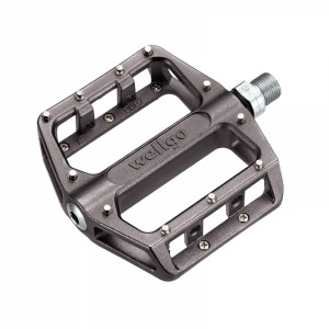 Педали Wellgo B087B 6-14087 BMX/Downhill ось Cr-Mo, алюминий, черный 