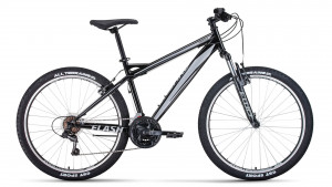 Велосипед Forward Flash 26 1.0 черный/серый 15&quot; (2022) 