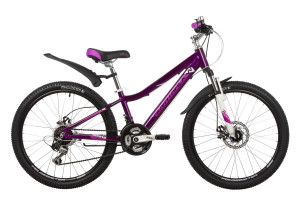 Велосипед Novatrack Novara 24 фиолетовый рама 11&quot; (2022) 