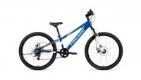 Велосипед Forward Rise 24 2.0 disc синий/белый (2020)