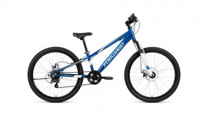 Велосипед Forward Rise 24 2.0 disc синий/белый (2020) 