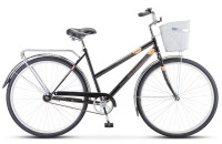 Велосипед Stels Navigator-300 Lady 28" Z010 (с корзиной) черный (2022)