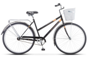 Велосипед Stels Navigator-300 Lady 28&quot; Z010 черный (с корзиной) (2022) 