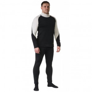 Термобелье Dragonfly Polartec зима высокий ворот Black 