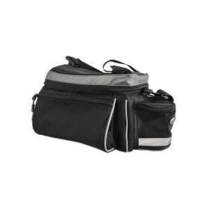 Сумка AUTHOR 8-15000000 на багажник A-N216 с плеч. ремнем V=7-9л 28 x14 x17см (20) черная 