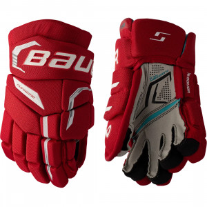 Перчатки Bauer Supreme Fuse S26 YTH black/red (1067177) 
