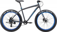 Велосипед Welt Fat Freedom 1.0 26 Matt black/blue рама: 18" (2021)
