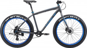 Велосипед Welt Fat Freedom 1.0 26 Matt black/blue рама: 18&quot; (2021) 