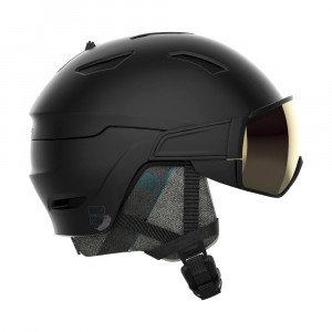 Шлем с визором Salomon Mirage Sigma W Black/Forest/Bg Sol (2022) 