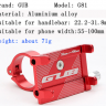 Держатель для телефона Gub G81 holder алюминиевый черный - Держатель для телефона Gub G81 holder алюминиевый черный