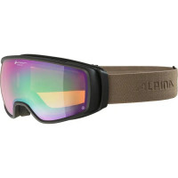 Маска Alpina Double Jack Planet Q-Lite sand/black/mirror green/brown S2