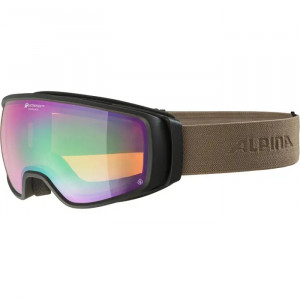 Маска Alpina Double Jack Planet Q-Lite sand/black/mirror green/brown S2 
