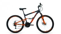 Велосипед Altair MTB FS 26" 2.0 disc темно-серый/оранжевый (18 рама, демо-образец)