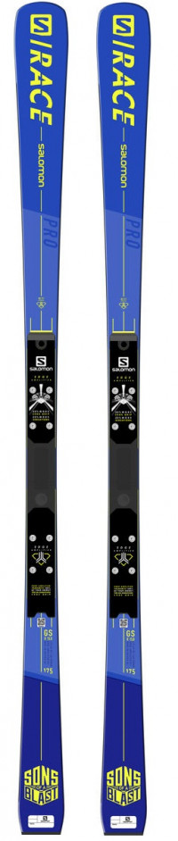 Горные лыжи Salomon S/RACE PRO GS 182 + крепления P80 Blue/Yellow (2022)