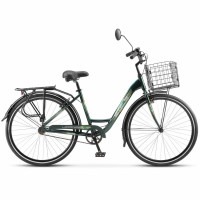 Велосипед Stels Legenda-340 V 28" Z010 (м) (корзина внутри) темно-зеленый рама: 18" (2025)