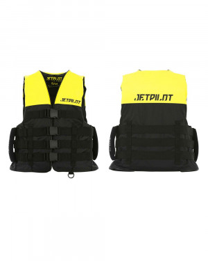 Спасательный жилет для гидроцикла нейлон мужской Jetpilot Strike ISO 50N Nylon Vest w. Super Grip Yellow (2019) 