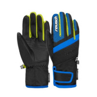 Перчатки горнолыжные REUSCH Duke R-Tex Xt Junior Black/Brilliant Blue/Safety Yellow