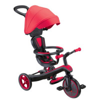Трехколесный велосипед-беговел Globber Explorer Trike 4 in 1 New красный