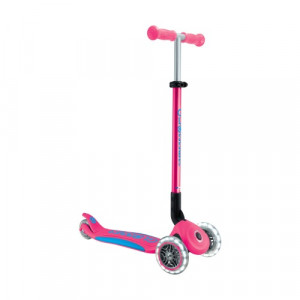 Самокат Globber Primo Foldable Plus Lights V2 розовый 