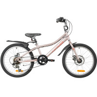 Велосипед Novatrack Alice Disc 20" пыльная роза (2026) Велосипед Novatrack Alice Disc 20" пыльная роза (2026)