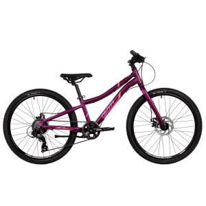 Велосипед Novatrack Novara 6.D 24&quot; фиолетовый рама: 10&quot; (2025) 