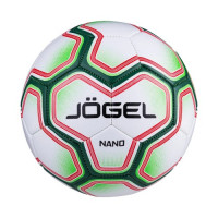 Мяч футбольный Jögel Nano №5 белый/зеленый/красный