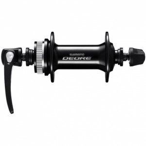 Втулка передняя Shimano Deore HB-M6000, 36 отверстий, крепление диска C.Lock, под эксцентрик, цвет черный. 