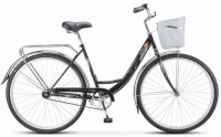 Велосипед Stels Navigator-345 28" Z010 серый/зеленый (с корзиной)