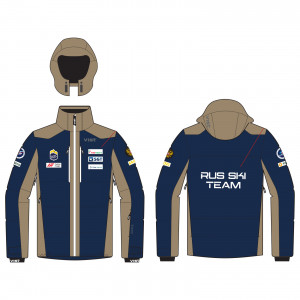 Куртка Vist Levante Eco Down Ski Jacket Man RUS SKI TEAM navy-corntalk-white BKIY00 (2026) 