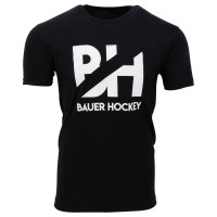 Футболка BAUER OVERBRANDED TEE SR - BLACK (2022) (1059417)