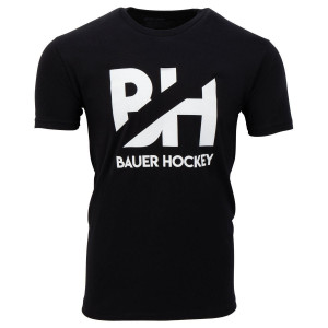 Футболка BAUER OVERBRANDED TEE SR - BLACK (2022) (1059417) 