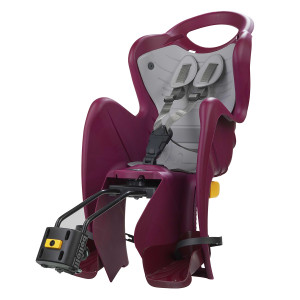Сиденье заднее BELLELLI MR FOX RELAX B-FIX PLUM LUX, крепление на подседельную трубу 