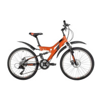 Велосипед FOXX FREELANDER 24" оранжевый, размер 14" (2022)