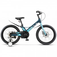 Велосипед Stels Leader-210 MD 20" Z010 (м) темно-синий/зеленый рама: 10.4" (2024)