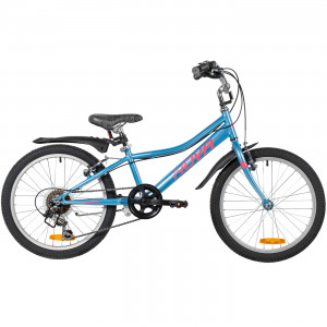 Велосипед Novatrack Alice 20" голубой (2026) 