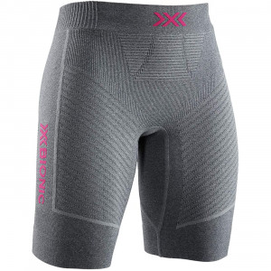 Шорты женские X-Bionic Regulator Run Speed Shorts Dolomite Grey Melange/Neon Flamingo 