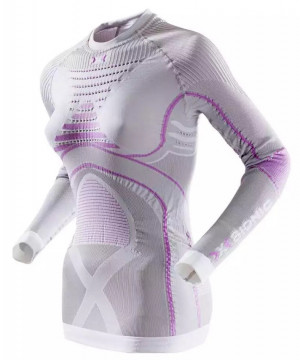 Термофутболка X-Bionic Radiactor Evo Shirt LG SL Women silver/fuchsia 