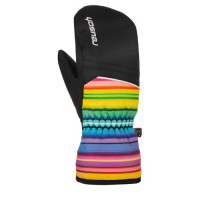 Варежки Reusch Alan Junior black/multicol lines