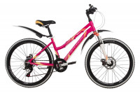 Велосипед Stinger Laguna D 24" розовый рама 12" (2022)