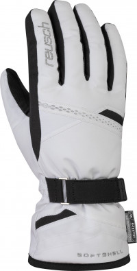 Перчатки горнолыжные Reusch Hannah R-Tex XT white/black