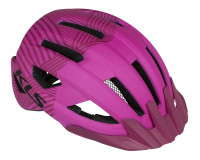 Шлем KLS DAZE, pink M/L 55-58 cm, 14 вент. отверстий, двухкомпонентное литьё, съёмные козырёк и внутренняя вкладка, отражающий стикер сзади