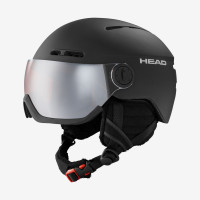 Шлем горнолыжный с визором HEAD KNIGHT black (2023)