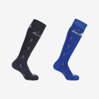 Носки Salomon Team JR 2-Pack black/nautical blue