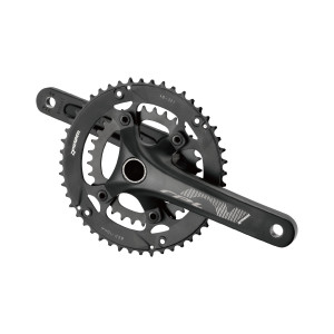 Система PROWHEEL RPL-521 00-180792 передняя 2*8скор. GRAVEL, шатун алюминий 175мм под квадрат, 1/2*11/128"*30*46T, черная 