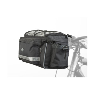 Сумка AUTHOR 8-15002517 на руль A-H721 QRX7 25,4/31,8мм б/съемн. V=10л с чехлом от дождя черно-серая 