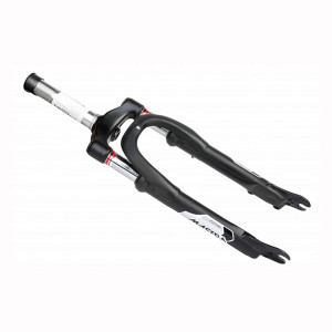 Вилка STELS 325ADB-Disc ZOOM 20&quot; 1-1/8&quot; аморт. резьб., диск. торм., стальная, мат. чёрная, шток 133 мм 